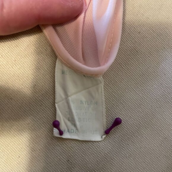 70s Vintage Pink Sleeveless Nightgown With Floral Embroidery & Lace Trim Size M - Picture 6 of 6